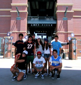 Aventuras Colorado Spanish Exchange Students at Coors Field, Denver Colorado